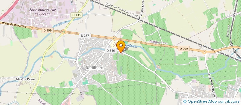 localisation de l'entreprise MONSIEUR ALEXANDRE BASTIDE  RODILHAN