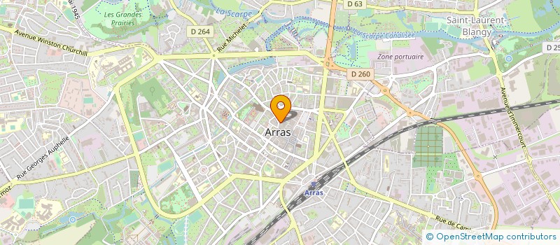 localisation de l'entreprise MONSIEUR ALEXANDRE BASTIEN à ARRAS