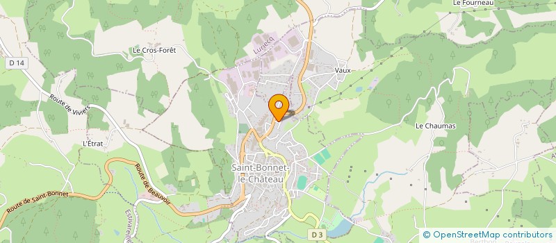 localisation de l'entreprise MONSIEUR ALEXANDRE BASTOS BERAUD MORGE  SAINT-BONNET-LE-CHATEAU