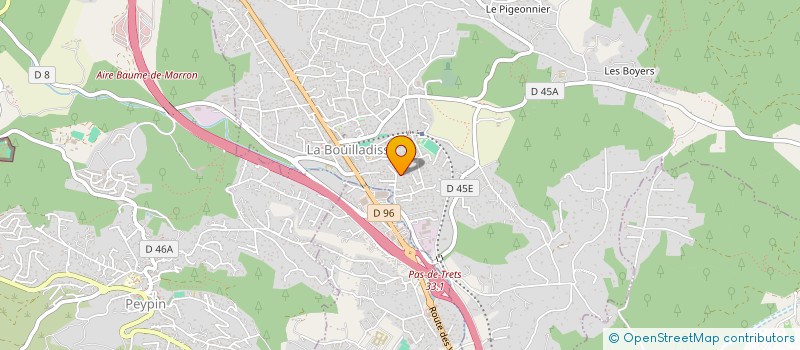 localisation de l'entreprise MONSIEUR ALEXANDRE BATTESTINI  LA BOUILLADISSE