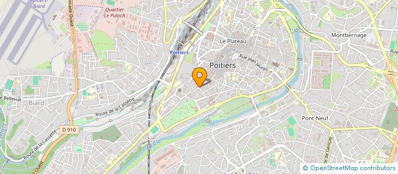 localisation de l'entreprise MONSIEUR ALEXANDRE BAUDET à POITIERS