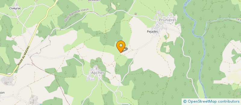 localisation de l'entreprise MONSIEUR ALEXANDRE BAUDET  PRUNIERES