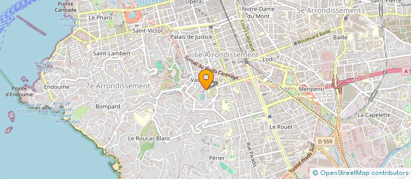 localisation de l'entreprise MONSIEUR ALEXANDRE BAUDON à MARSEILLE 6EME