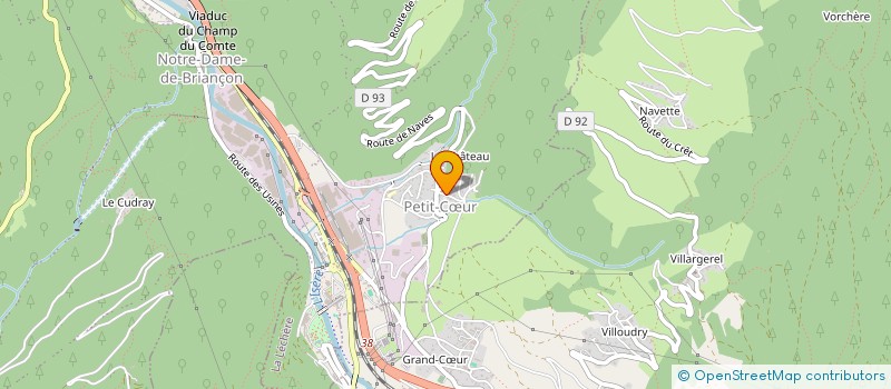 localisation de l'entreprise MONSIEUR ALEXANDRE BAUDOUX  LA LECHERE