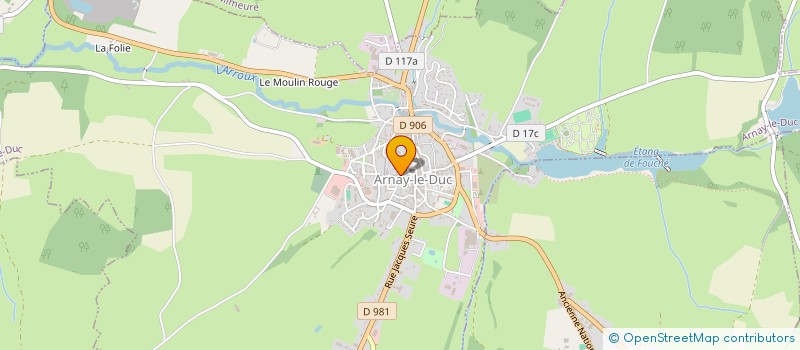 localisation de l'entreprise MONSIEUR ALEXANDRE BAUDRIER  ARNAY-LE-DUC