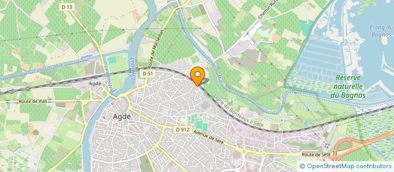 localisation de l'entreprise MONSIEUR ALEXANDRE BAUDRY  AGDE