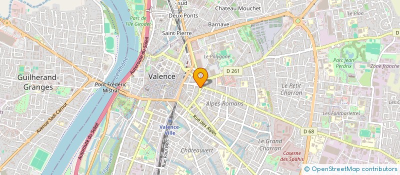 localisation de l'entreprise MONSIEUR ALEXANDRE BEAULIEU  VALENCE