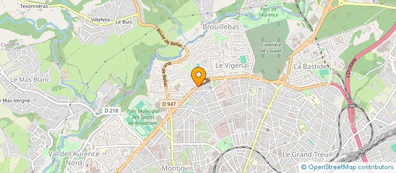 localisation de l'entreprise MONSIEUR ALEXANDRE BECETTE à LIMOGES