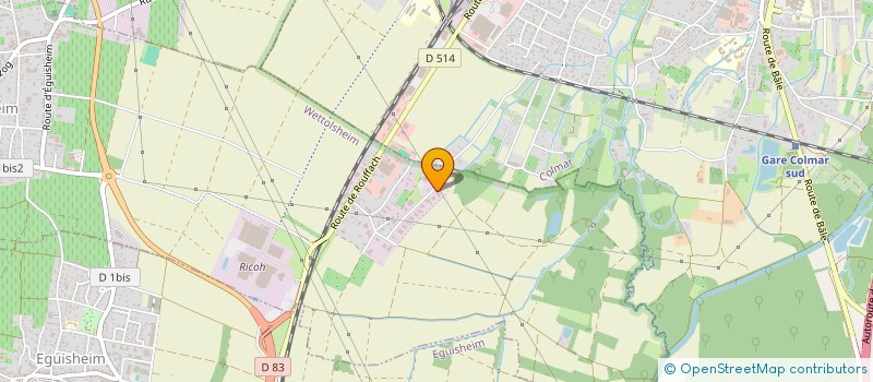 localisation de l'entreprise MONSIEUR ALEXANDRE BECHLER  WETTOLSHEIM