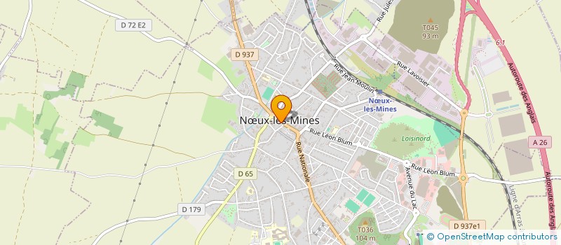 localisation de l'entreprise MONSIEUR ALEXANDRE BECOURT à NŒUX-LES-MINES