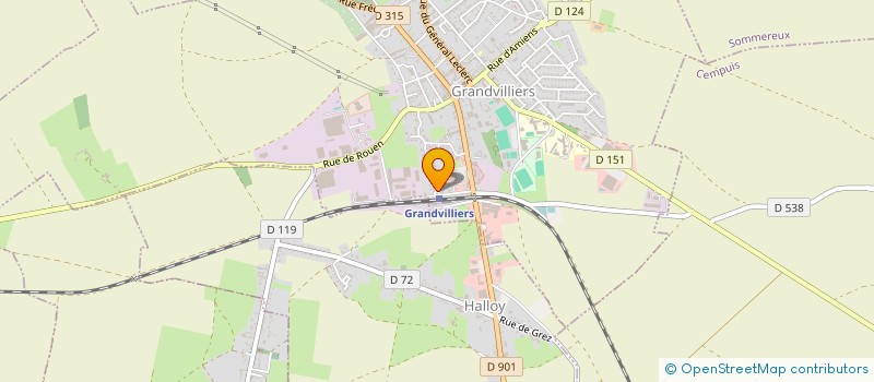 localisation de l'entreprise MONSIEUR ALEXANDRE BECQUET  GRANDVILLIERS