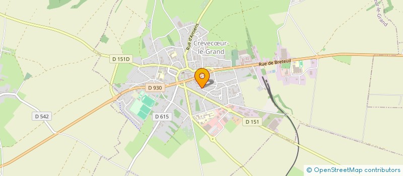 localisation de l'entreprise MONSIEUR ALEXANDRE BEDOUET  CREVECUR-LE-GRAND