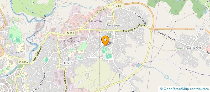 localisation de l'entreprise MONSIEUR ALEXANDRE BEGOT  DAVEZIEUX