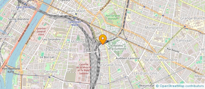 localisation de l'entreprise MONSIEUR ALEXANDRE BEKRADDA  LYON