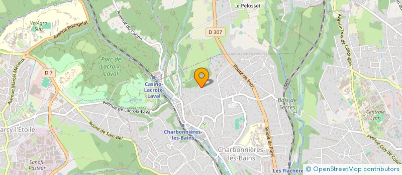 localisation de l'entreprise MONSIEUR ALEXANDRE BELHOSTE  CHARBONNIERES-LES-BAINS