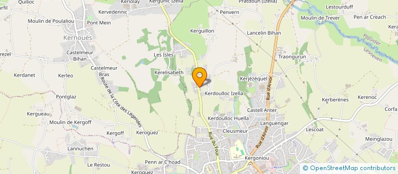 localisation de l'entreprise MONSIEUR ALEXANDRE BELLENOUE  LESNEVEN