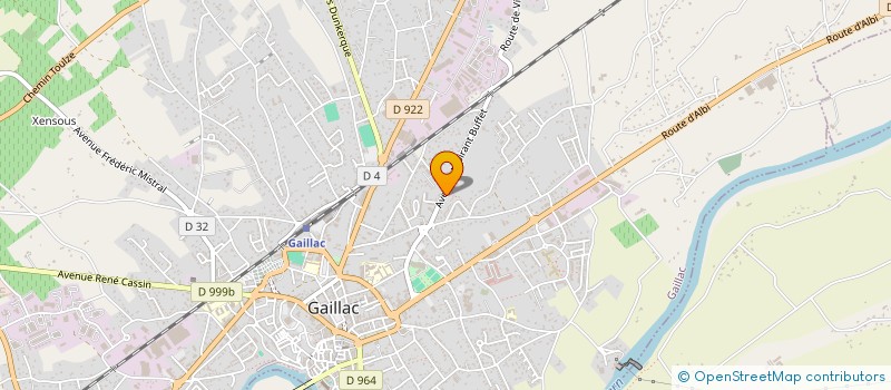 localisation de l'entreprise MONSIEUR ALEXANDRE BELMONTE  GAILLAC