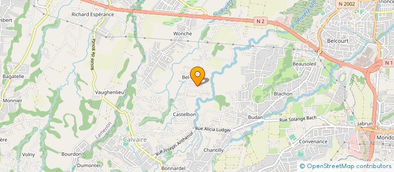 localisation de l'entreprise MONSIEUR ALEXANDRE BELMONTE  BAIE-MAHAULT