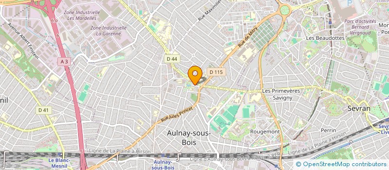 localisation de l'entreprise MONSIEUR ALEXANDRE BELORGEY à AULNAY-SOUS-BOIS
