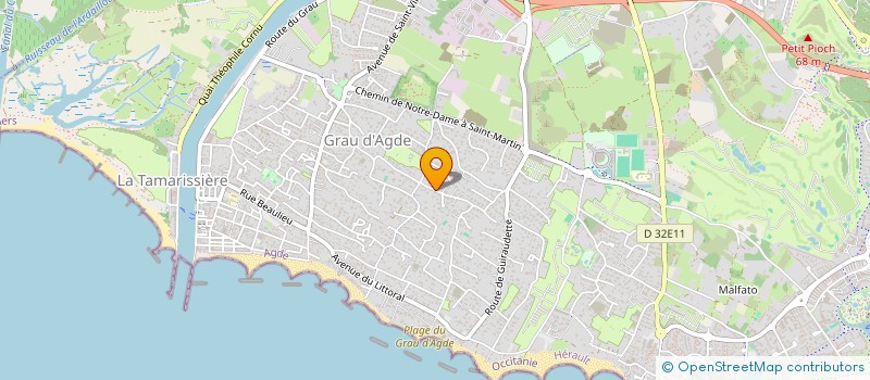 localisation de l'entreprise MONSIEUR ALEXANDRE BERGER  AGDE