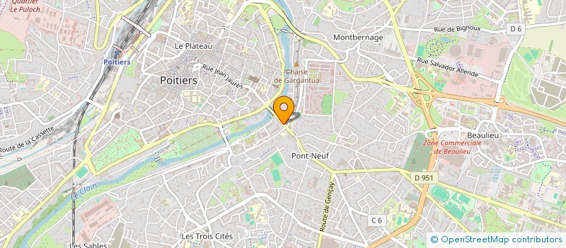 localisation de l'entreprise MONSIEUR ALEXANDRE BERGERE  POITIERS