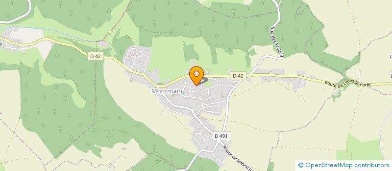 localisation de l'entreprise MONSIEUR ALEXANDRE BERGOUGNOU  MONTMAIN