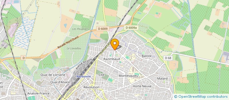 localisation de l'entreprise MONSIEUR ALEXANDRE BERNABE-AYEN  NARBONNE