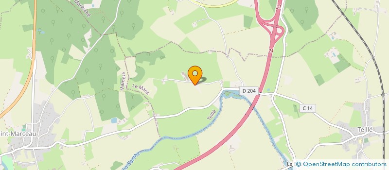 localisation de l'entreprise MONSIEUR ALEXANDRE BERNARD  LE MANS