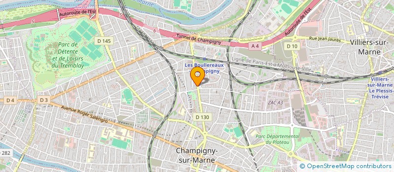 localisation de l'entreprise MONSIEUR ALEXANDRE BERNARDO à CHAMPIGNY-SUR-MARNE