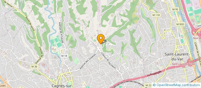 localisation de l'entreprise MONSIEUR ALEXANDRE BERQUEZ  CAGNES-SUR-MER
