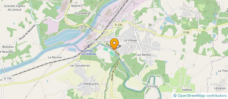 localisation de l'entreprise MONSIEUR ALEXANDRE BERROYER  SAILLAT-SUR-VIENNE