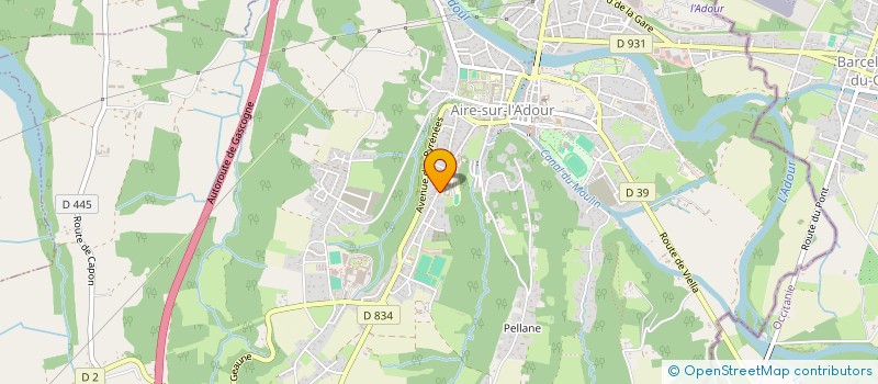 localisation de l'entreprise MONSIEUR ALEXANDRE BERRY  AIRE-SUR-L'ADOUR