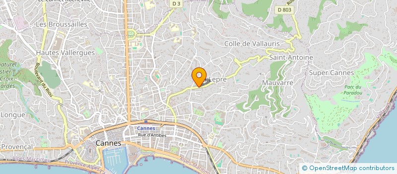 localisation de l'entreprise MONSIEUR ALEXANDRE BESNIER à CANNES