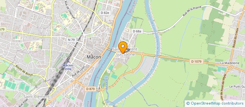 localisation de l'entreprise MONSIEUR ALEXANDRE BESSON  SAINT-LAURENT-SUR-SAONE