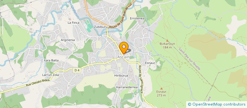 localisation de l'entreprise MONSIEUR ALEXANDRE BETOLAUD  ASCAIN