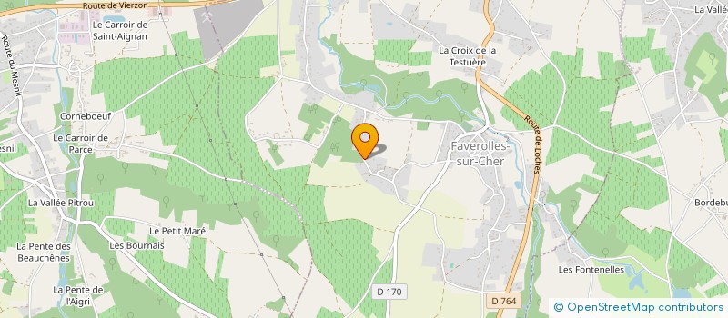 localisation de l'entreprise MONSIEUR ALEXANDRE BEURIER  FAVEROLLES-SUR-CHER