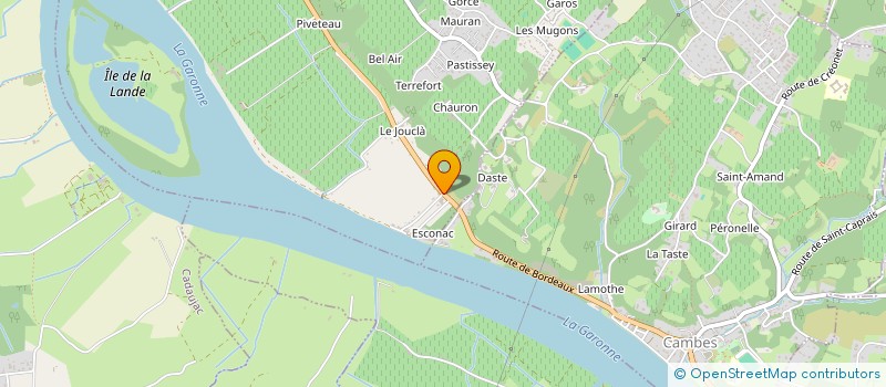 localisation de l'entreprise MONSIEUR ALEXANDRE BEYNIS à QUINSAC
