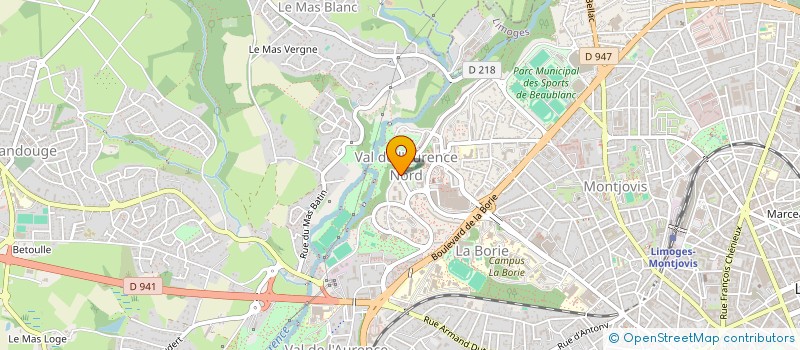 localisation de l'entreprise MONSIEUR ALEXANDRE BEYRAND à LIMOGES