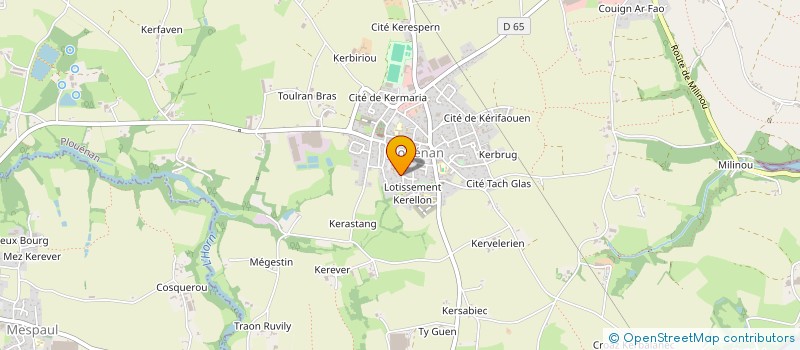 localisation de l'entreprise MONSIEUR ALEXANDRE BIHAN-POUDEC  PLOUENAN