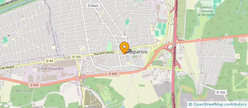 localisation de l'entreprise MONSIEUR ALEXANDRE BILAU  VILLEPARISIS