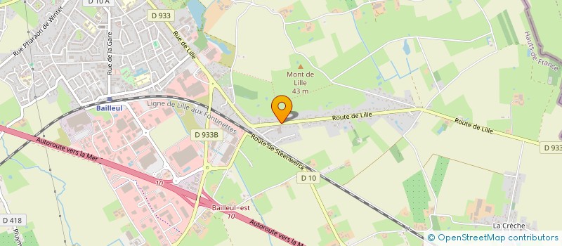 localisation de l'entreprise MONSIEUR ALEXANDRE BILLIAU à BAILLEUL