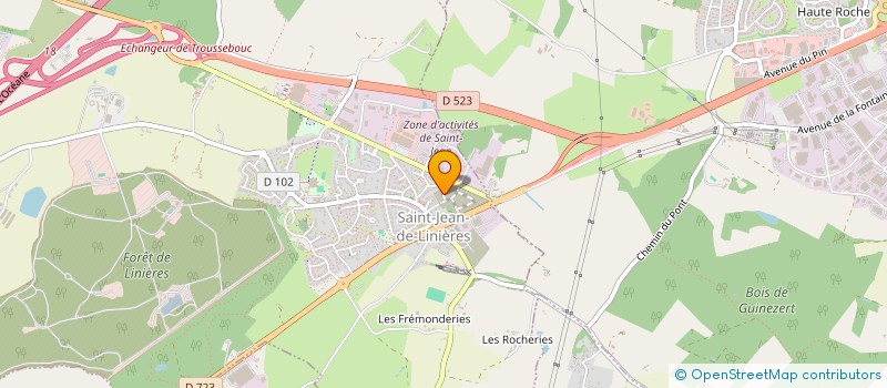 localisation de l'entreprise MONSIEUR ALEXANDRE BINEAU à SAINT-LEGER-DE-LINIERES