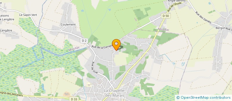 localisation de l'entreprise MONSIEUR ALEXANDRE BLACTEAU  LA CHAPELLE-DES-MARAIS