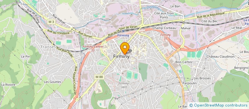localisation de l'entreprise MONSIEUR ALEXANDRE BLANC à FIRMINY