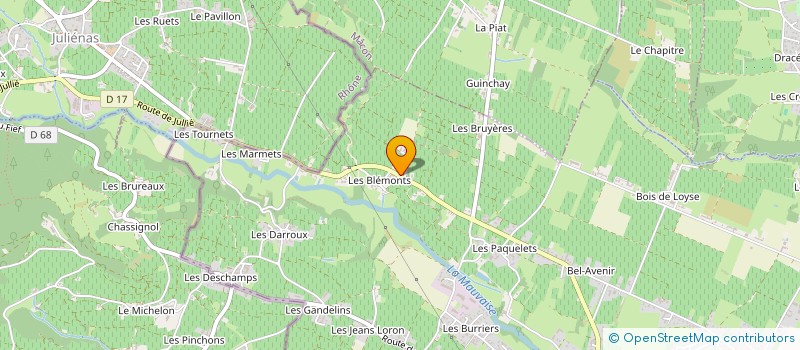 localisation de l'entreprise MONSIEUR ALEXANDRE BLANCHARD à LA CHAPELLE-DE-GUINCHAY