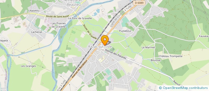 localisation de l'entreprise MONSIEUR ALEXANDRE BLANCHARD  COURSAC