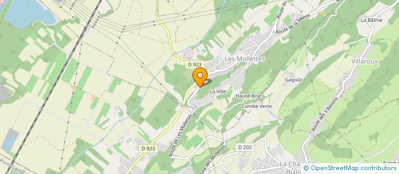 localisation de l'entreprise MONSIEUR ALEXANDRE BLANCHET  LES MOLLETTES