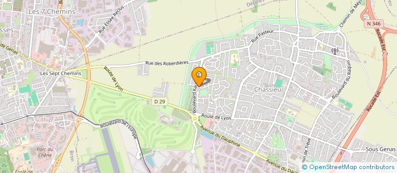 localisation de l'entreprise MONSIEUR ALEXANDRE BODO  CHASSIEU