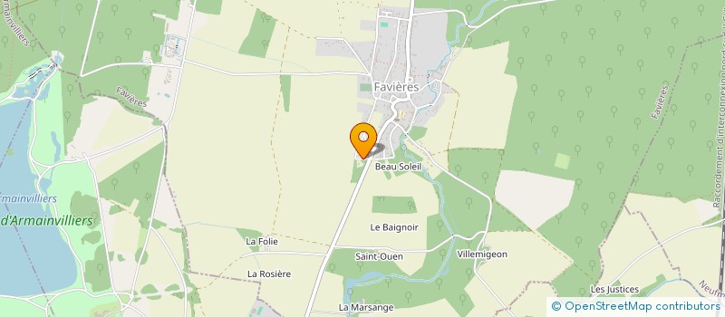 localisation de l'entreprise MONSIEUR ALEXANDRE BOISSEL  FAVIERES