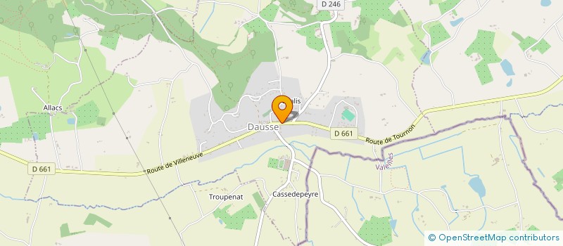 localisation de l'entreprise MONSIEUR ALEXANDRE BOISSIE à DAUSSE